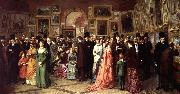 A Private View at the Royal Academy, 1881. William Powell Frith